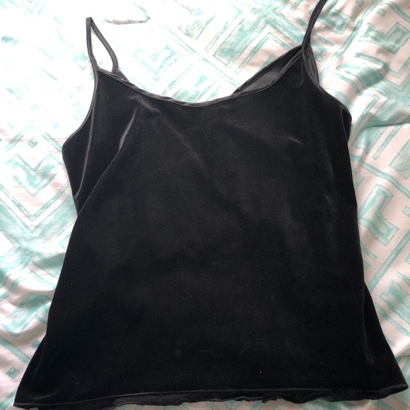 90s era Armani Collezioni velvet tank top - Picture 2 of 5